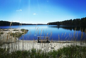 Kuva Lilla Sandjärven uimarannasta
