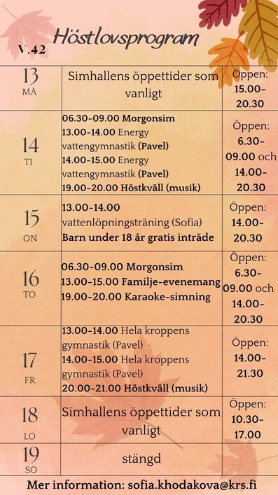 Hostlovsprogram sv 2025 Nytt