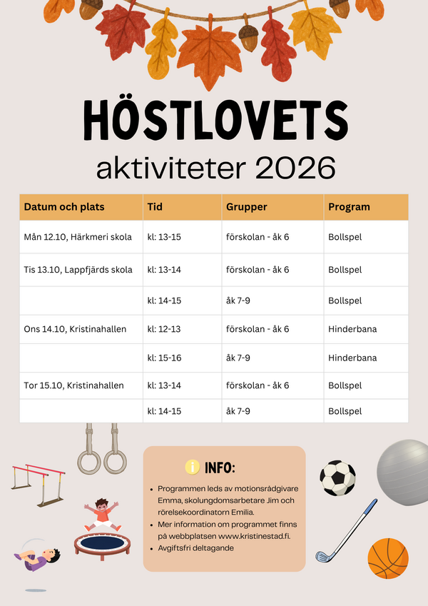 Hostlov aktiviteter