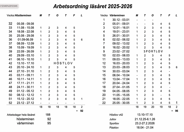 Arbetsordning