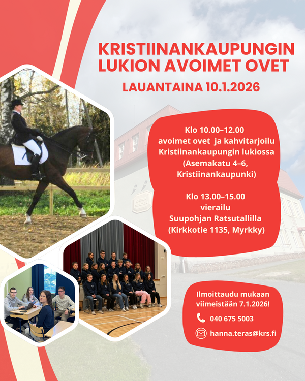 Lukion avoimet ovet 2026 1