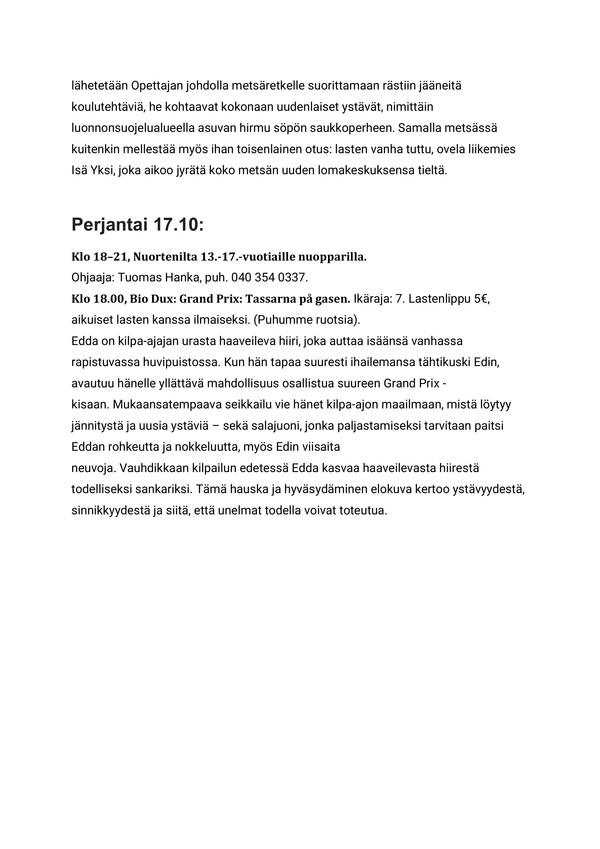 Syyslomaviikko jpg III