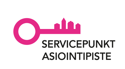 Asiointipisteen logo.