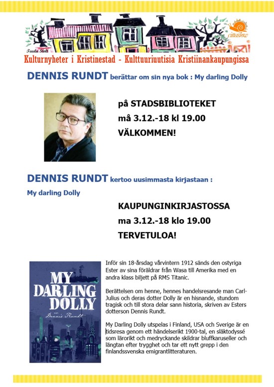 Dennis Rundt pa Stadsbiblioteket i Kristinesta