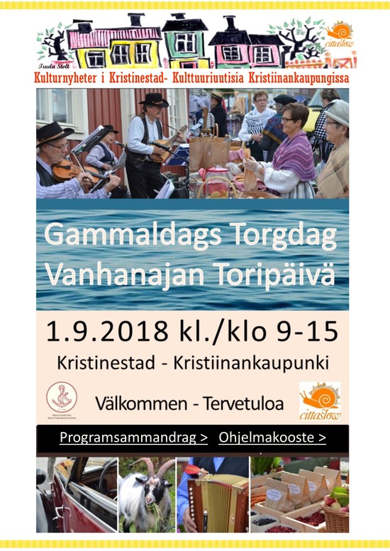 Gammaldags Torgdag 2018 Vanhanajan Toripaiva