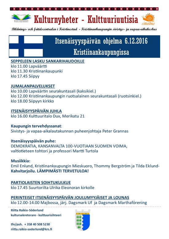 Itsenaisyyspaivan ohjelma