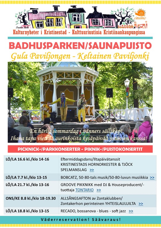 Parkkonserter i Badhusparken 