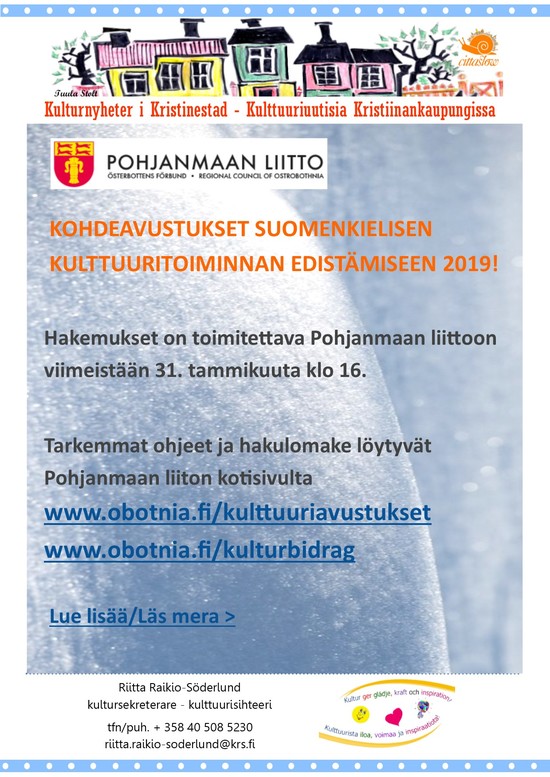Pohjanmaan liiton kohdeavustukset