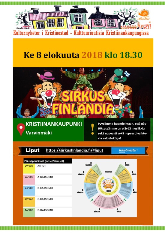Sirkus Finlandia fi 2018 pub
