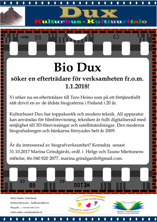 Bio Dux soker eftertradare