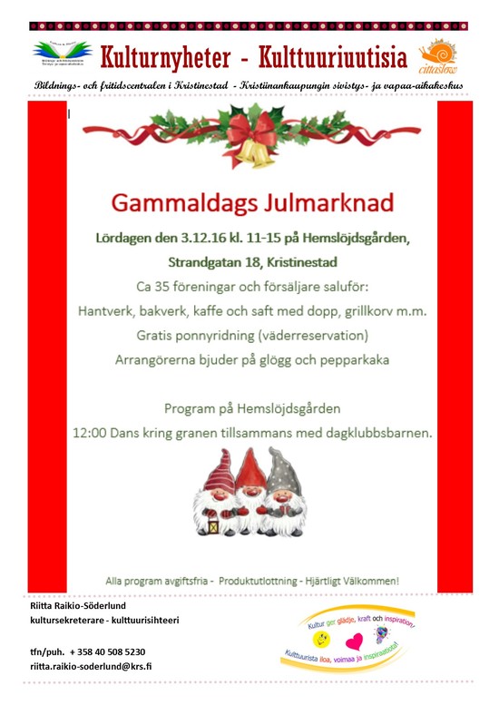 Gammaldags julmarknad