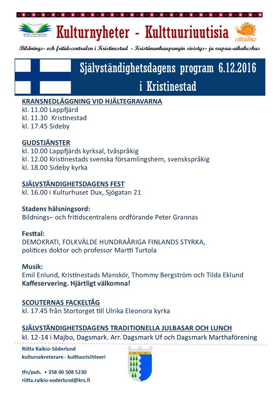 Sjalvstandighetsdagens program