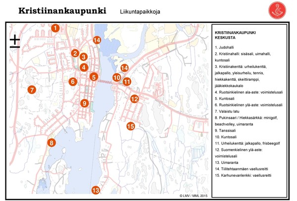 liikuntapaikkoja kartta
