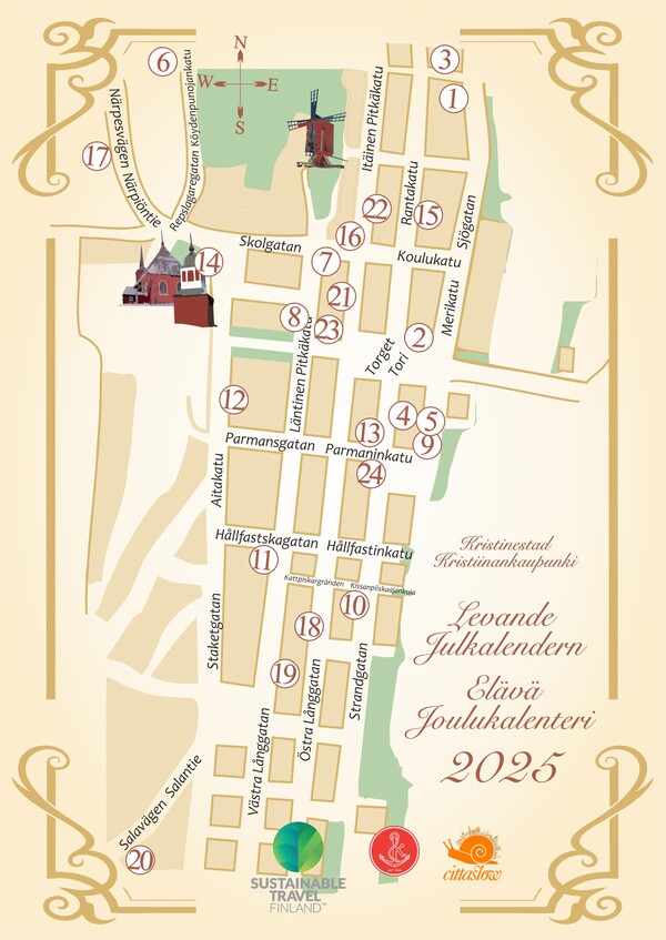 ELAVA JOULUKALENTERI Kartta 2025