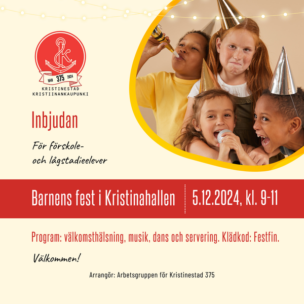 inbjudan barnens fest forskola lagstadie 2024