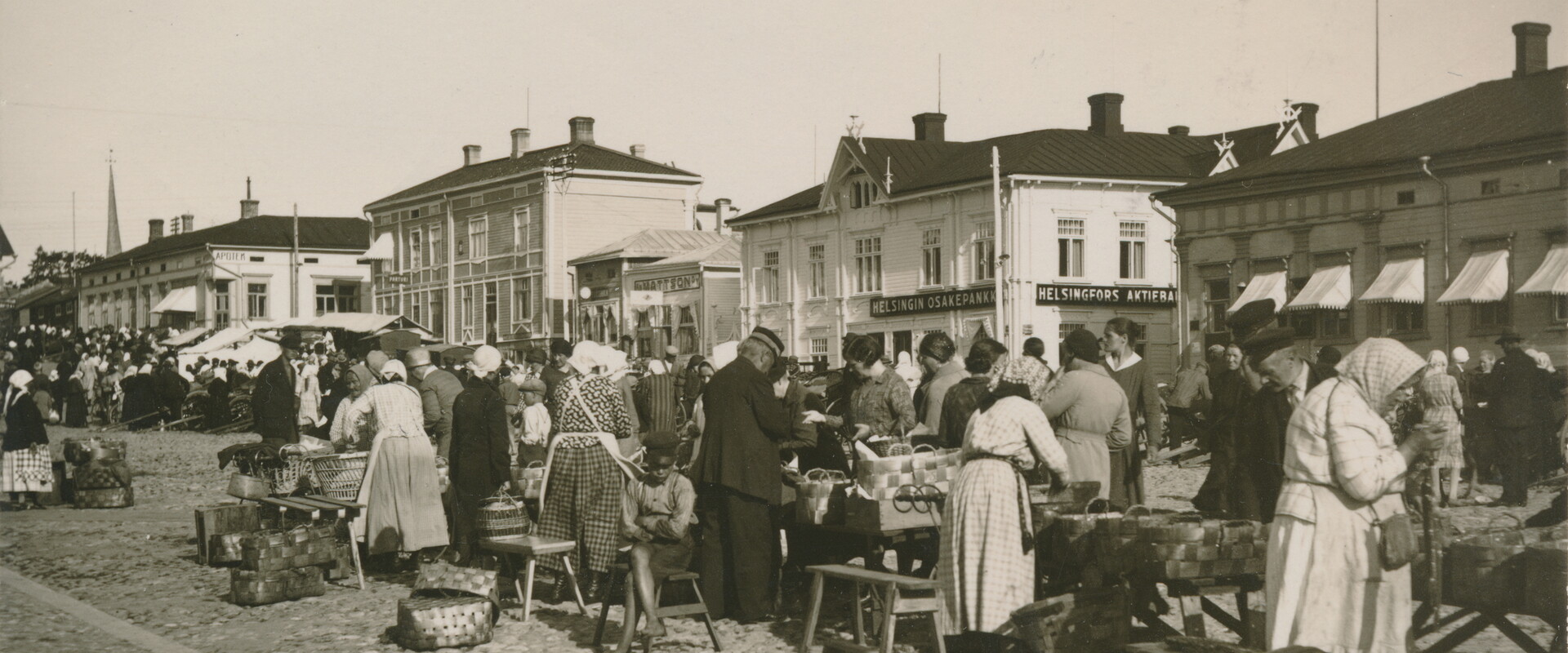 Kristiinankaupunki 1933 Rosengren Kauppatori 2