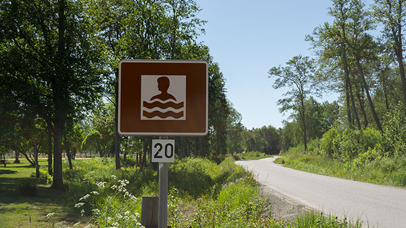 Blågröna alger vid Sandbanken och Havsbadet