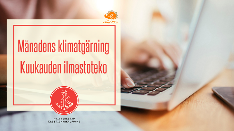 Kuukauden ilmastoteko