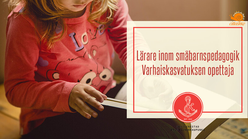 Vi söker en lärare inom småbarnspedagogik