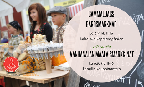 Vanhanajan maalaismarkkinat lauantaina 6.9.2025