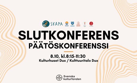 Skapa-projektet Fem kommuner kring jämlik konstundervisning håller slutkonferens 8.10.2025