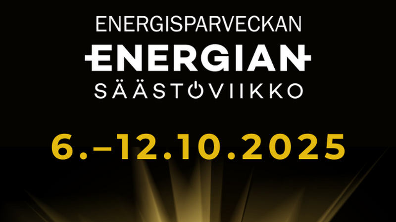 Energian säästöviikko 6.–12.10: Vinkkejä älykkääseen sähkönkäyttöön kodeissa ja taloyhtiöissä
