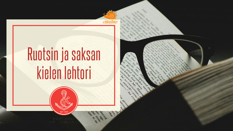 Haemme ruotsin ja saksan kielen lehtorin sijaista ajalle 20.10.2025-30.5.2026