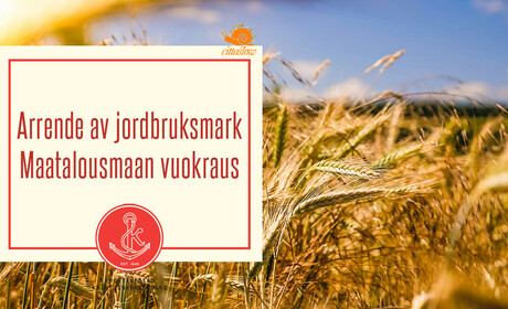 Anbud på arrende av jordbruksmark