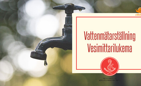 KRS-Vatten informerar: Det är dags att avläsa vattenmätaren