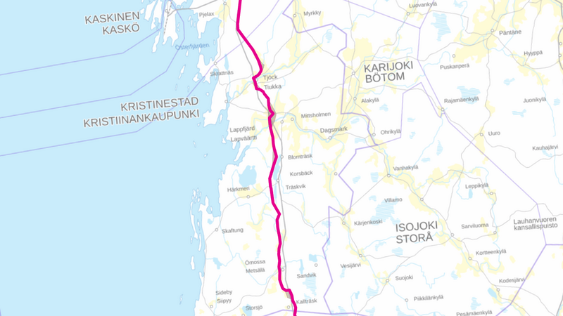 Undersökning: Gasgrid Finlands planerade vätgasledning