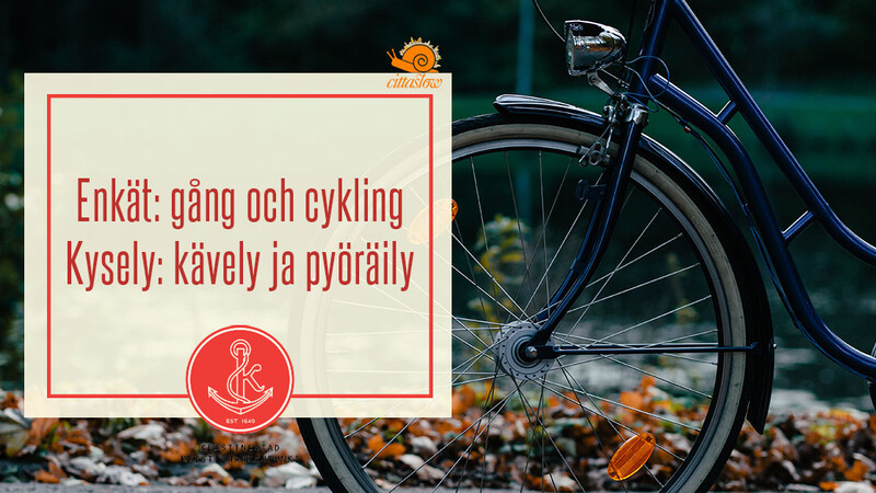 Dela dina erfarenheter av gång och cykling i Kristinestad