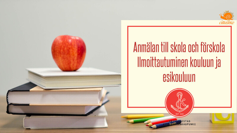 Anmälan till förskolor och skolor sker 2–9.2.2026