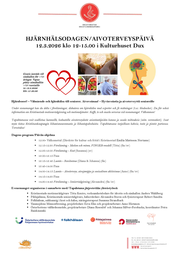 Affisch om Hjärnhälsodagen