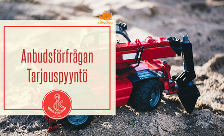 Pyydämme tarjouksia puistoalueen reunan korjaamisesta kaupunginsillan itäpäässä