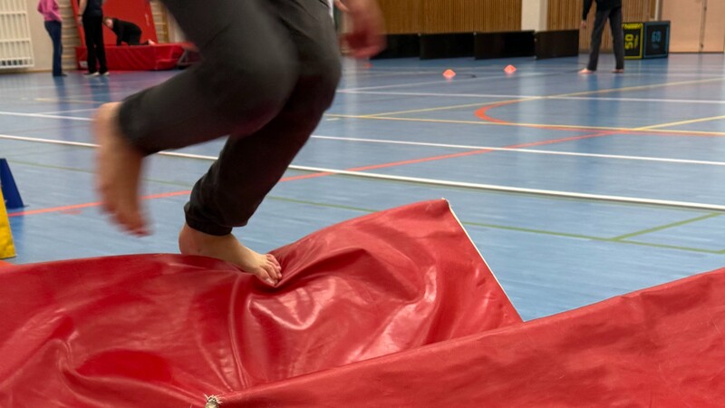 Parkour och gokart för lågstadieeleverna