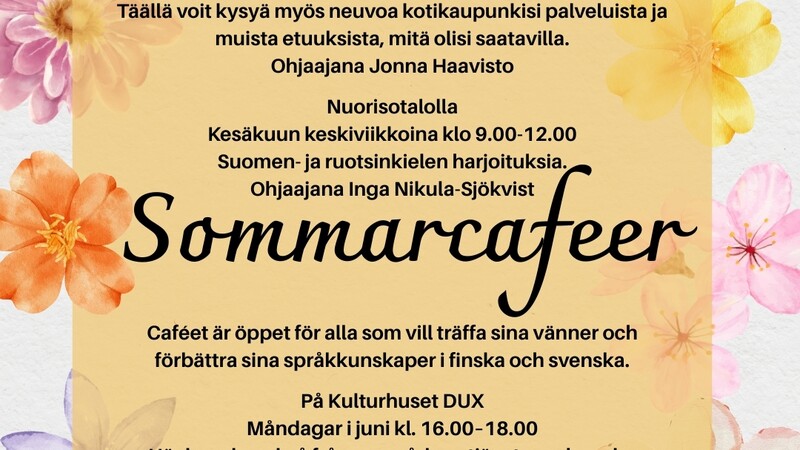 Språkcaféer i juni