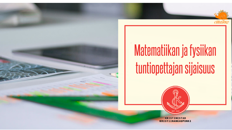 Finskspråkiga skolväsendet söker en vikarie för timlärare i matematik och fysik