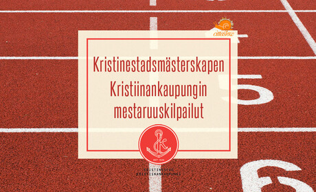 Yleisurheilun Kristiinankaupungin mestaruuskilpailut ratkotaan 2. syyskuuta