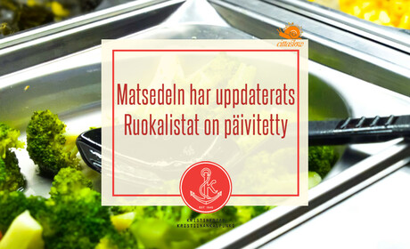Skolornas matsedel för de kommande tre veckorna har publicerats