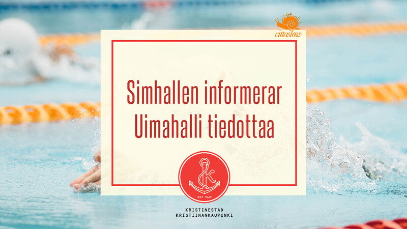 Simhallen öppnar igen efter sommarpausen tisdag 11.8
