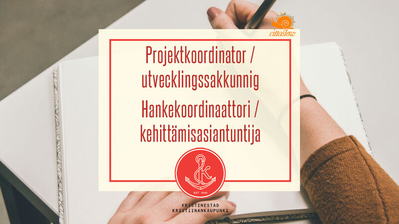 Vi söker en projektkoordinator / utvecklingssakkunnig för tiden 16.11.2026–15.11.2027